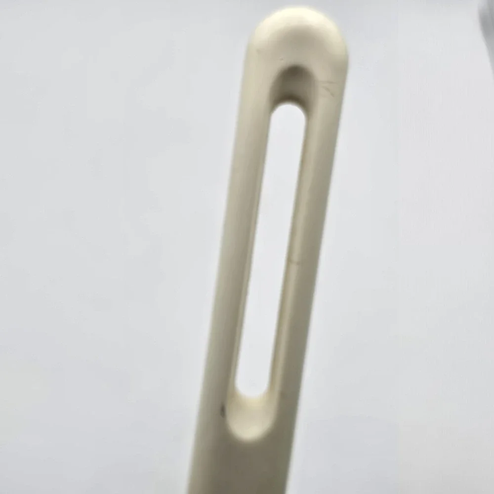 Vintage Bonny USA Slotted Serving Spoon Nylon Plastic Black w/White Handle